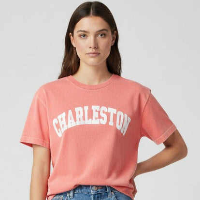 Coral "Charleston" Tee
