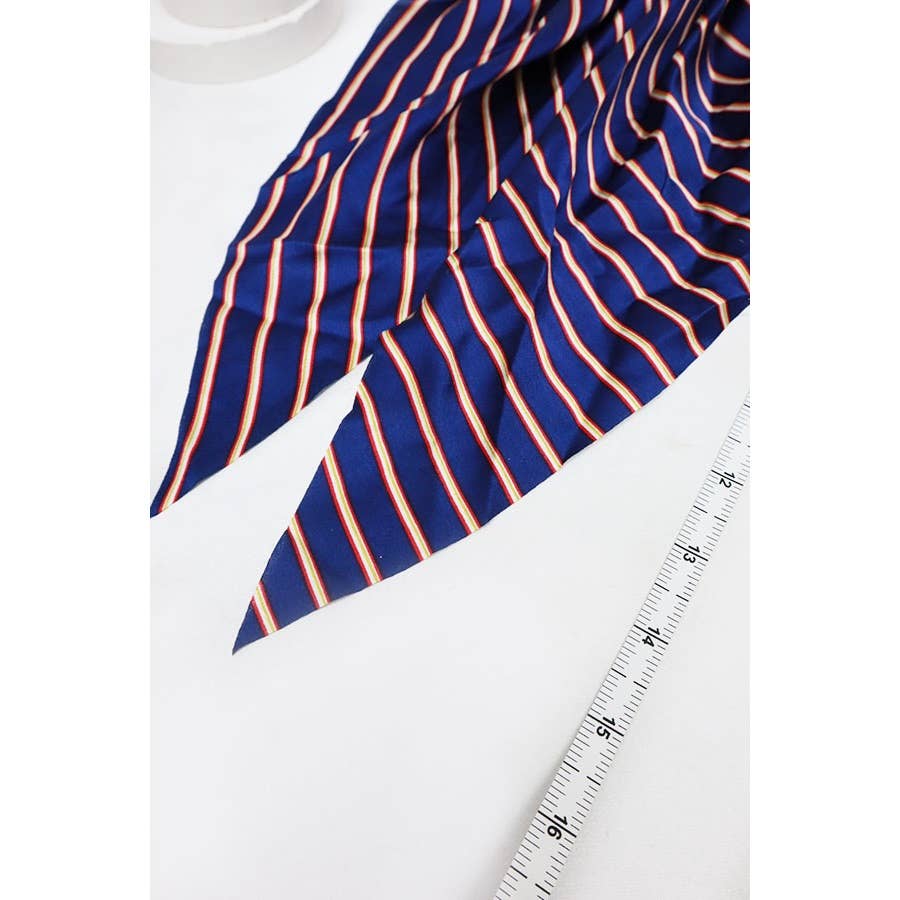 Stripe Satin Bow Long Tail Alligator Hair Clip