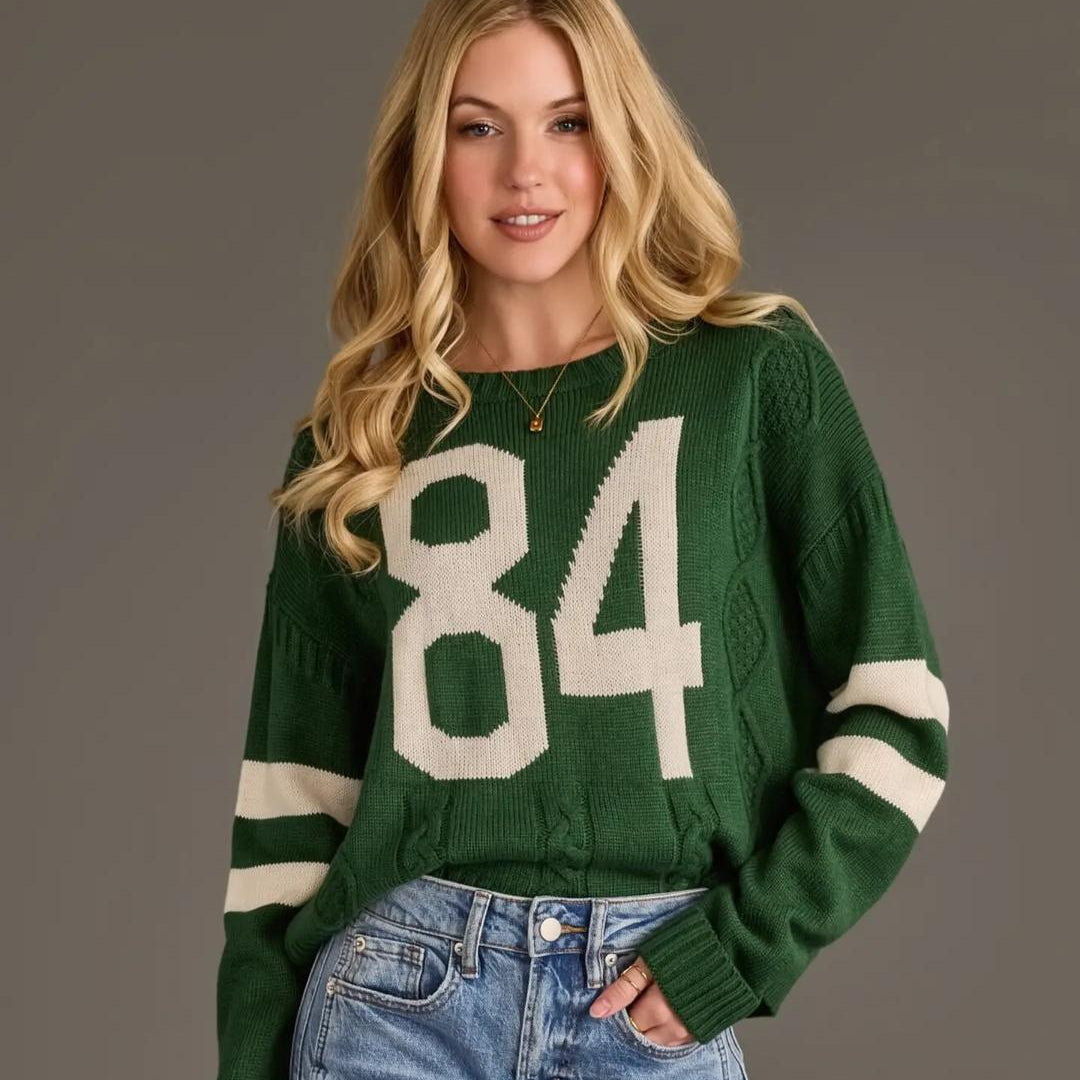 Green Varsity Sweater