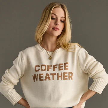 Ivory "Coffee" Sweater
