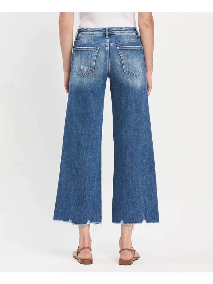 Mid Rise Med Dark Wash