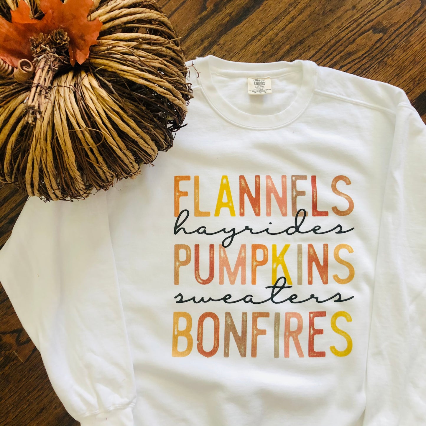 White Flannels, Pumpkins, Crewneck Sweatshirt