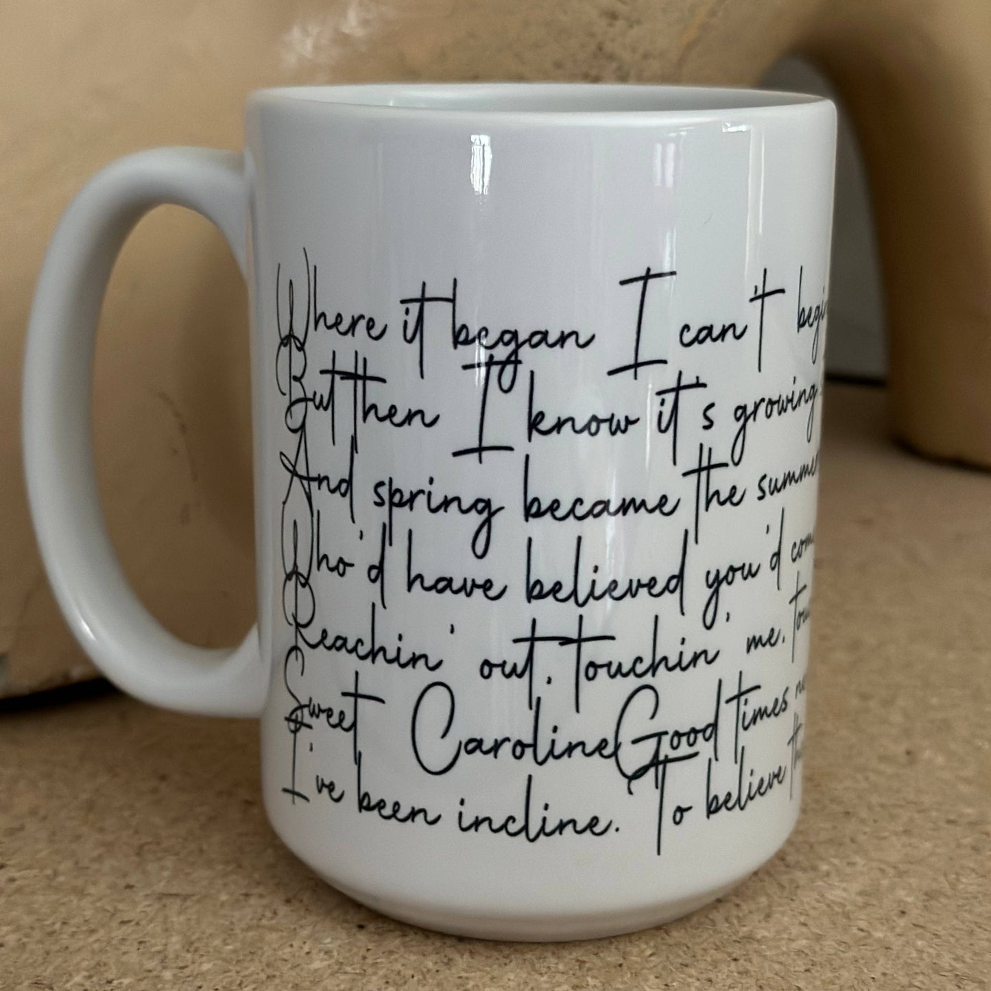 Sweet Caroline 15oz Ceramic Coffee Mug