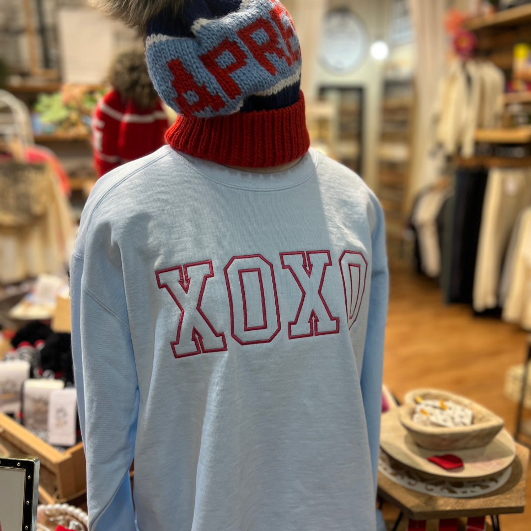 Chambray Emb XOXO
