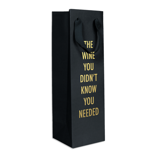 Didn't Know - Wine Bag (Black)
