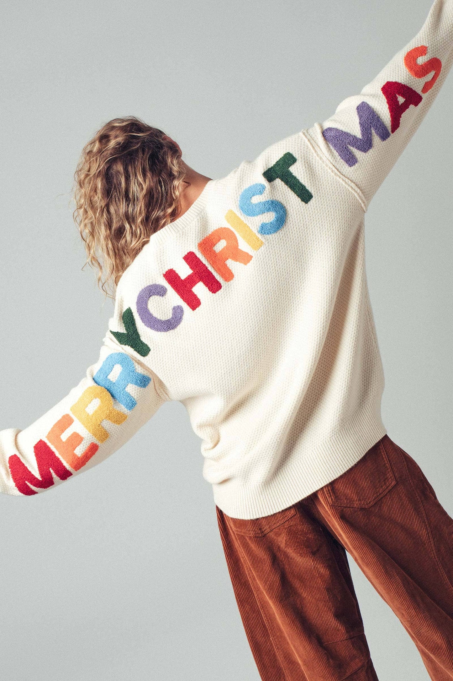 Merry Christmas Lettering Knit Sweater - COMING SOON