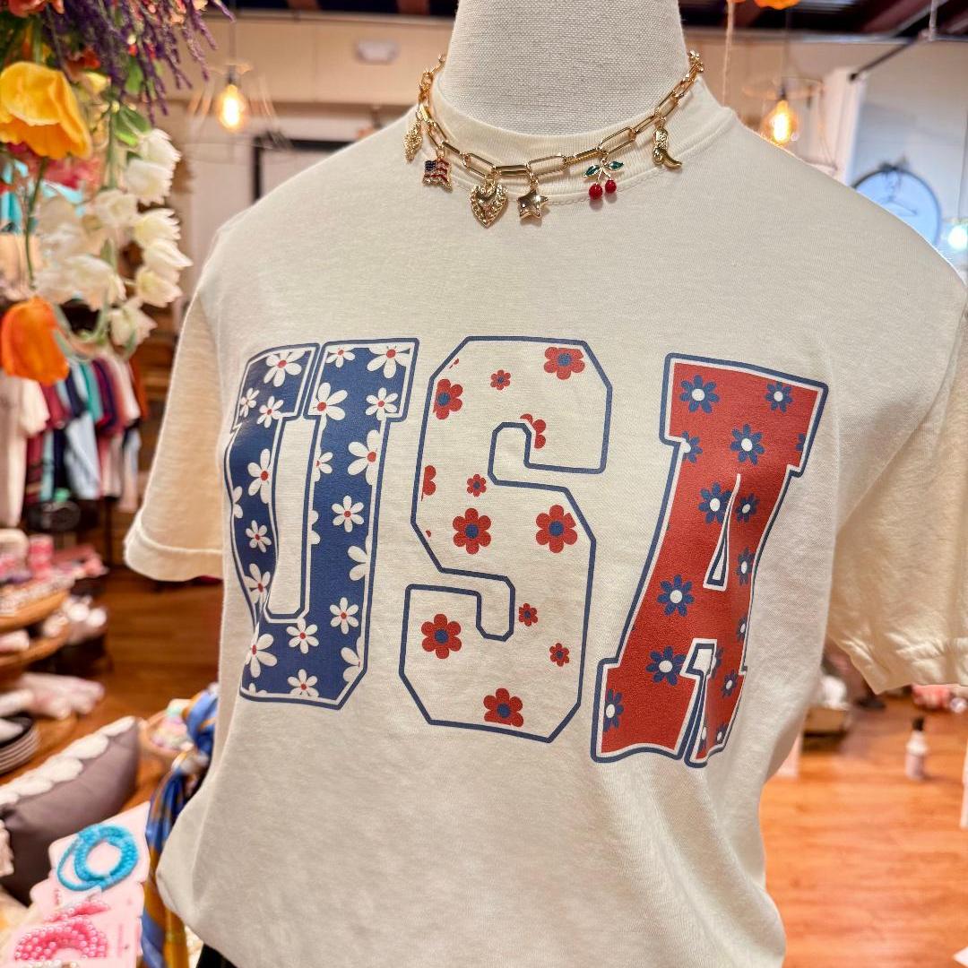 Flower USA Tee