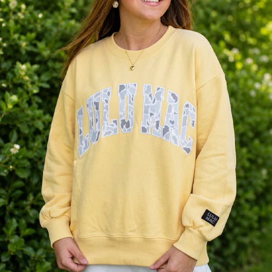Lulu Mac Yellow Camo Sweatshirt
