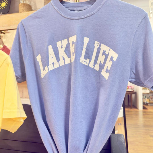 Blue "Lake Life" Tee
