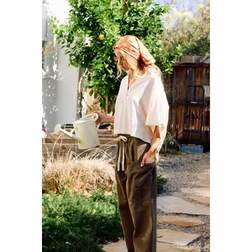Oversized Linen Top