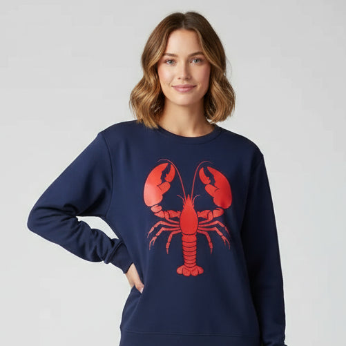 Navy Lobster Sweatshirt