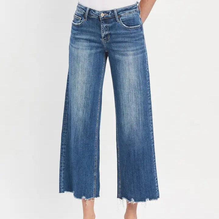 Mid Rise Med Dark Wash