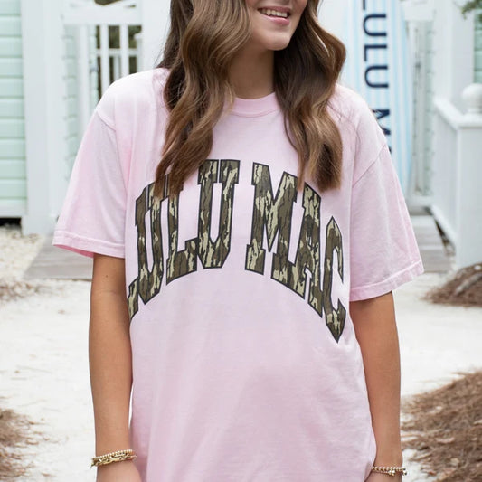 Lulu Mac Light Pink Camo Tee