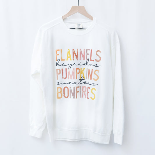 White Flannels, Pumpkins, Crewneck Sweatshirt